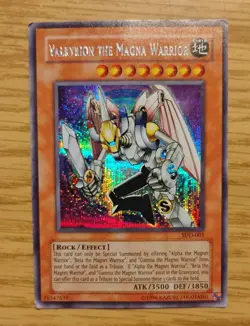Valkyrion the Magna Warrior SDD-001 Prismatic Secret Rare Holo Card Yu-Gi-Oh - Image 1