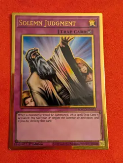 Yugioh Solemn Judgment MAGO-EN051 Gold Rare 1st Edition - Image 1