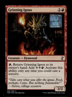 MTG Time Spiral Remastered Grinning Ignus Foil 168/289 NM/MT - Image 1