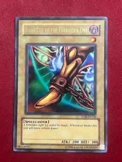 Right Leg of the Forbidden One LOB-120 Unlimited NM Condition Exodia - Image 1
