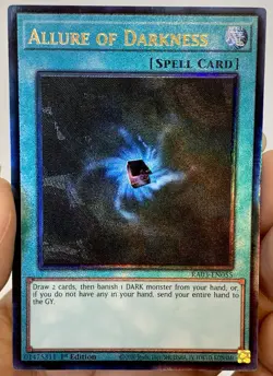 Yugioh Allure of Darkness RA03-EN055 Prismatic Ultimate Rare (PUR) NM w/Tracking - Image 1