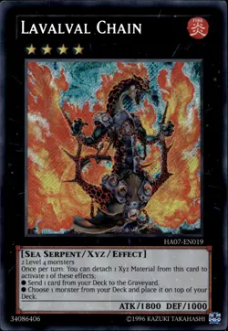 Lavalval Chain Unl Ed Secret HA07-EN019 Yu-Gi-Oh! - Image 1