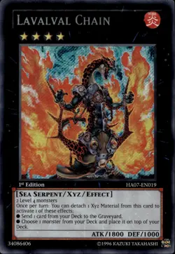 Lavalval Chain 1st Ed Secret HA07-EN019 Yu-Gi-Oh! - Image 1
