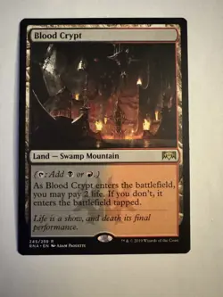 MTG Blood Crypt Ravnica Allegiance Regular Rare Single - Image 1
