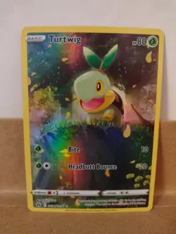 Pokemon Turtwig Crown Zenith Galarian Gallery Full Art Holo Rare GG31/GG70 - Image 1