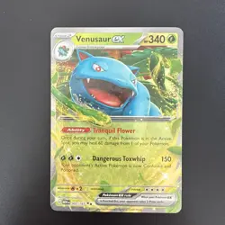 Pokemon TCG Venusaur ex Scarlet & Violet - 151 003/165 Holo Double Rare - Image 1