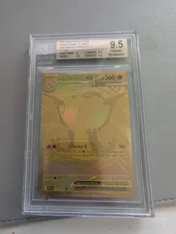 Pokemon Mega Charizard X EX MHR #130 (GOLD) BGS 9.5 (GEM MINT) - Image 1