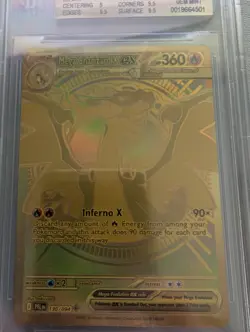 Pokemon Mega Charizard X EX MHR #130 (GOLD) BGS 9.5 (GEM MINT) - Image 4