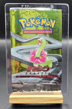 Pokemon TCG 2000 Neo Genesis EMPTY Booster Pack Meganium Art - Image 1