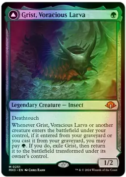 Grist, Voracious Larva - FOIL MYTHIC MH3 MtG TCG Card # 0251 - Image 1