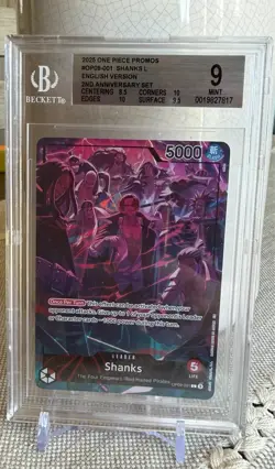 BGS 9 Shanks OP09-001 Leader (2nd Anniversary Set) One Piece Promotion Cards - Image 1