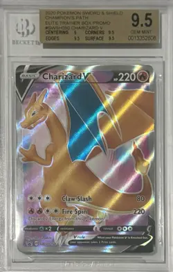 Pokemon 9.5 Graded Card Lot Charizard V, Light Toxtricity, Kyogre V, Houndoom EX - Image 1