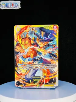 One Piece Card Game 🏴‍☠OP07-118 Sabo SEC NM Alt Art Foil ENGISH - Image 1