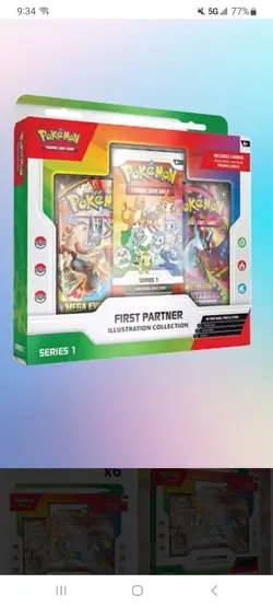 Pokemon First Partner Illustration Collection Series 1 3 Promo Cards - Image 1