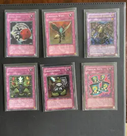 Konami Yu-Gi-Oh! TCG 6 Card Lot Skull Dice, Gryphon Wing, Shift, Graverobber - Image 1