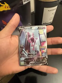 Mewtwo V Pokemon Go Alternate Full Art Holo Rare Card 072/078 Pokemon TCG - NM - Image 3