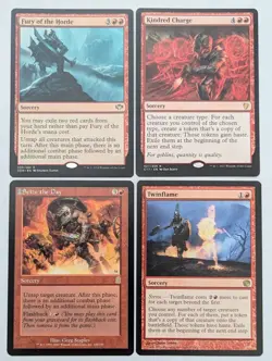 MTG Magic the Gathering Red Rare Sorcery (4 Cards) - Image 1