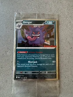 Pokemon Gengar Sealed GameStop Stamp Promo Card 050/088 | SHIPS TODAY - Image 1