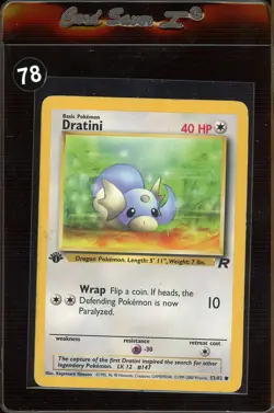 1st Edition Dratini 53/82 - Team Rocket - Pokemon Card - Near Mint (NM) - Image 1