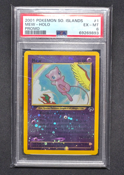 Southern Islands Mew Reverse Holo PSA6 EX-MT Pokemon card - Image 1