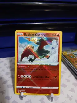Pokemon TCG Radiant Charizard Crown Zenith Holo Card 020/159 Radiant Rare - Image 1