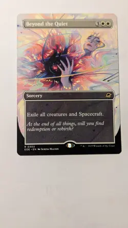 MTG Beyond the Quiet (Borderless) (303) | NM | Edge of Eternities (EOE) - Image 1