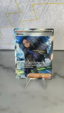 Geeta - 218/197 - Pokemon Obsidian Flames Full Art Ultra Rare Card NM - Image 1