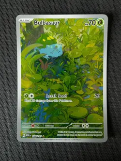 Pokemon Card Bulbasaur 166/165 Scarlet & Violet 151 English NM - Image 3