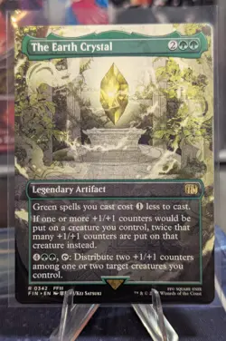 The Earth Crystal (Borderless) #342 MTG Final Fantasy FIN NM X1 - Image 1
