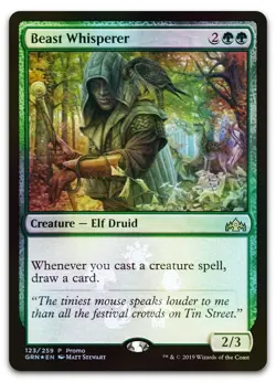 Beast Whisperer #123 (Foil) (NM) Media Promos MEDIA Magic MTG - Image 1
