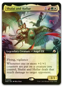 Shalai and Hallar (Extended Art) #96 (Foil) NM March of the Machine Magic MTG - Image 1