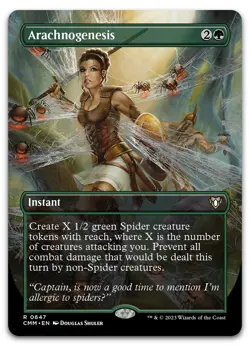 Arachnogenesis (Borderless) #647 (NM) Commander Masters CMM Magic MTG - Image 1