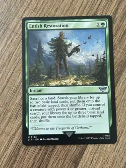 Magic The Gathering MTG Lord Of The Rings Entish Restoration #0163 - Image 1