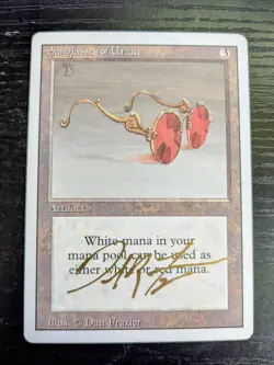 MTG REVISED Sunglasses of Urza SIGNED IN GOLD BY DAN FRAZIER - Image 1