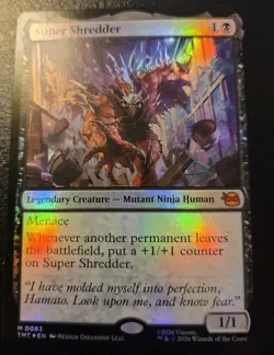 Super Shredder 0083 Foil Mythic Teenage Mutant Ninja Turtles Magic The Gathering - Image 1
