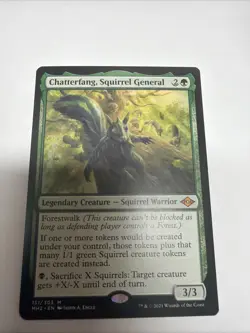 Chatterfang, Squirrel General NM 209 Commander: Bloomburrow BLC Magic MTG - Image 1