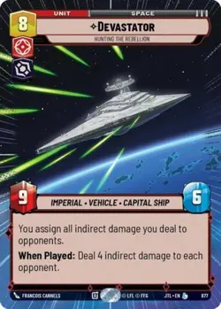 Devastator Hunting the Rebellion (Hyperspace Foil) -Foil Near Mint MTG - Image 1