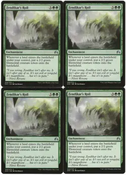MTG Zendikar's Roil x4 Magic Origins Uncommon NM Playset - Image 1
