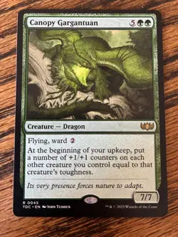 MTG Canopy Gargantuan Commander: Tarkir: Dragonstorm Regular NM - Image 1