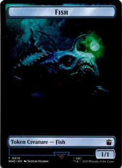 Fish // Alien Insect Double-Sided Token [WHO - 10 // 19]Foil - Image 1