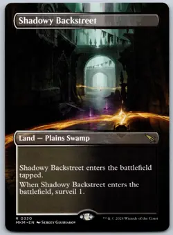 Shadowy Backstreet (Borderless) R Murders at Karlov Manor 330 NM - Image 1