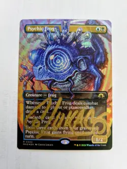 MTG FOIL Psychic Frog SIGNED IN GOLD BY CHUCK LUKACS - Image 1