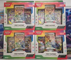 Pokemon TCG First Partner Illustration Collection Series x4 Promo Box - Sealed - Image 1