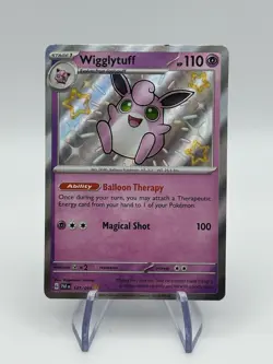 Pokemon Card TCG - Wigglytuff 147/091 - Paldean Fates - Baby Shiny Rare (A1) - Image 1