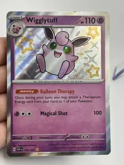 Pokemon Card TCG - Wigglytuff 147/091 - Paldean Fates - Baby Shiny Rare (A1) - Image 4