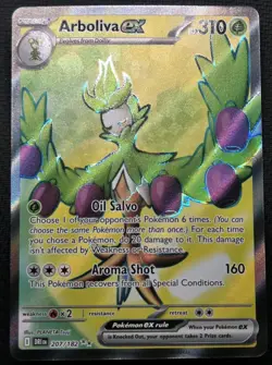 Pokemon TCG Destined Rivals Arboliva EX 207/182 Full Art Holo-NM-Pack Fresh! - Image 1