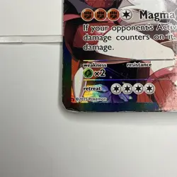 Pokemon TCG Team Magma's Groudon EX 15/34 Double Crisis Holo Rare DAMAGED - Image 2