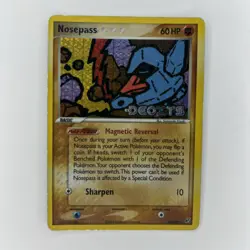 Pokemon Card - Nosepass Deoxys 42/107 Uncommon Reverse Holo Stamped - Image 1