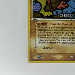 Pokemon Card - Nosepass Deoxys 42/107 Uncommon Reverse Holo Stamped - Image 5