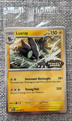 Sealed Pokemon Luxray 028/088 Perfect Order Best Buy Stamped Promo NM Mint - Image 1